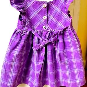 Summer girl dress, size 18-24 m, purple, made in Italy, 100%cotton